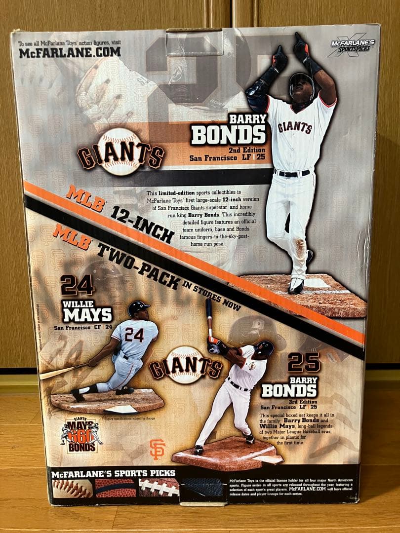 MLBマクファーレン　SFジャイアンツバリー・ボンズ ❣️レア12インチモデル‼️