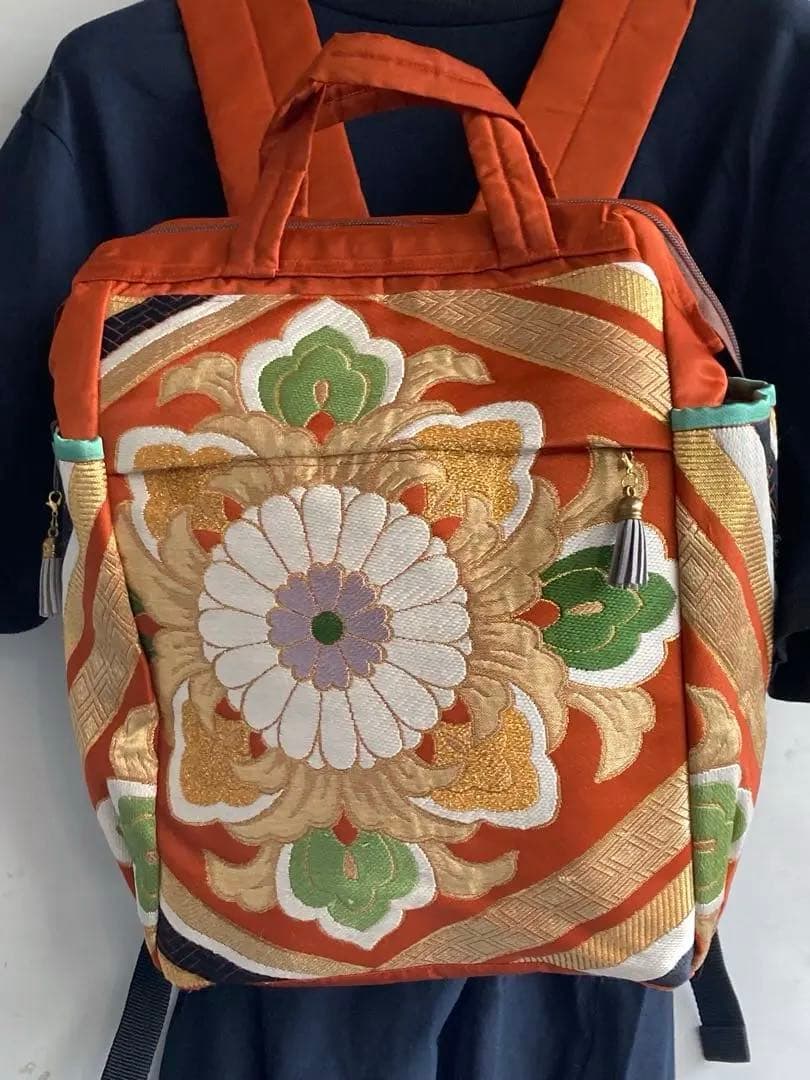 一点物　特注　オーダー　豪華着物帯リュック