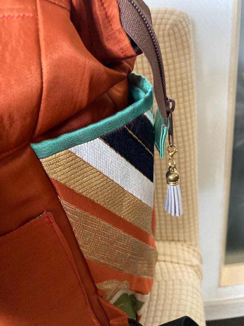 一点物　特注　オーダー　豪華着物帯リュック