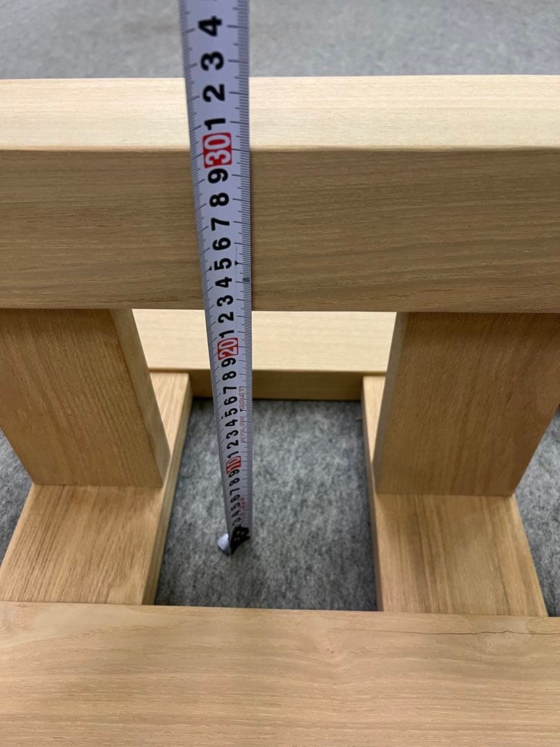 タモ無垢材テーブル脚(1組2本)