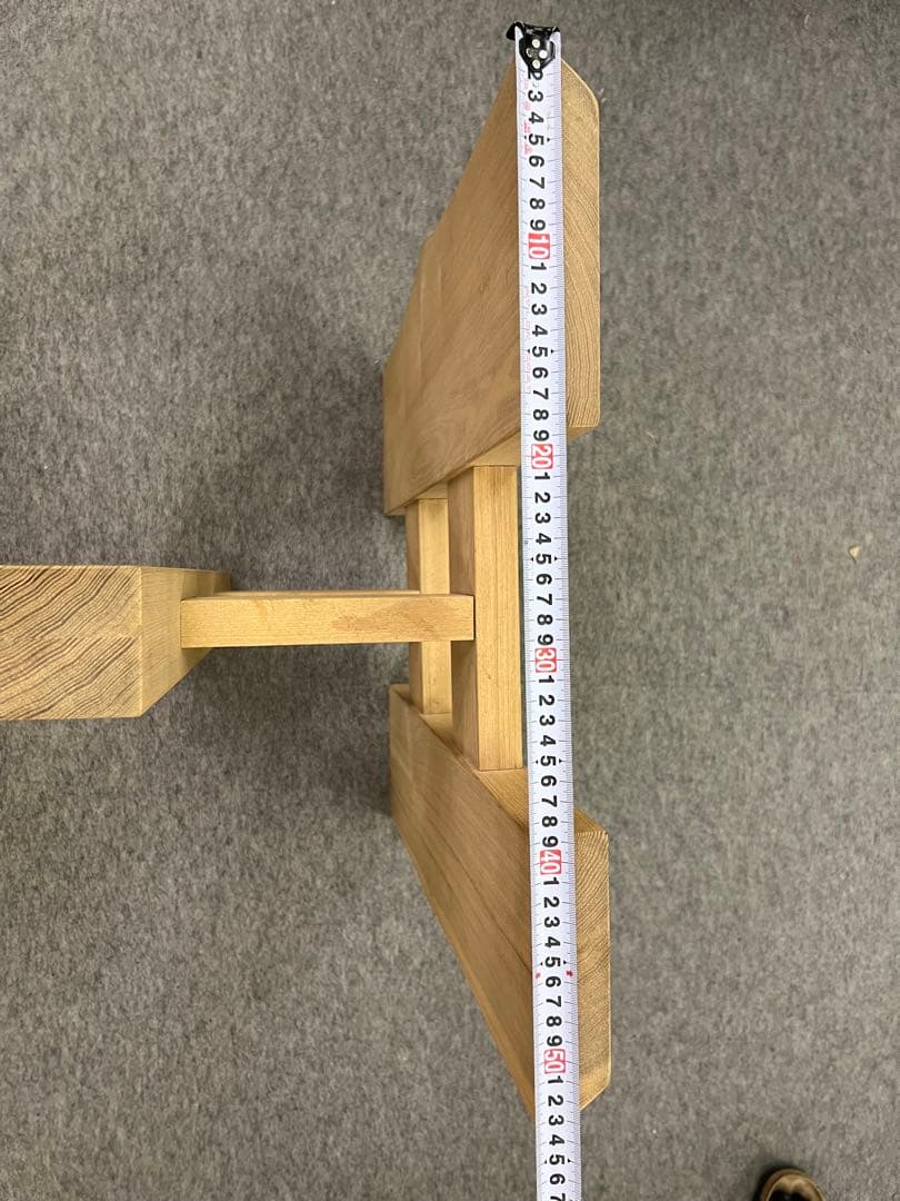 タモ無垢材テーブル脚(1組2本)