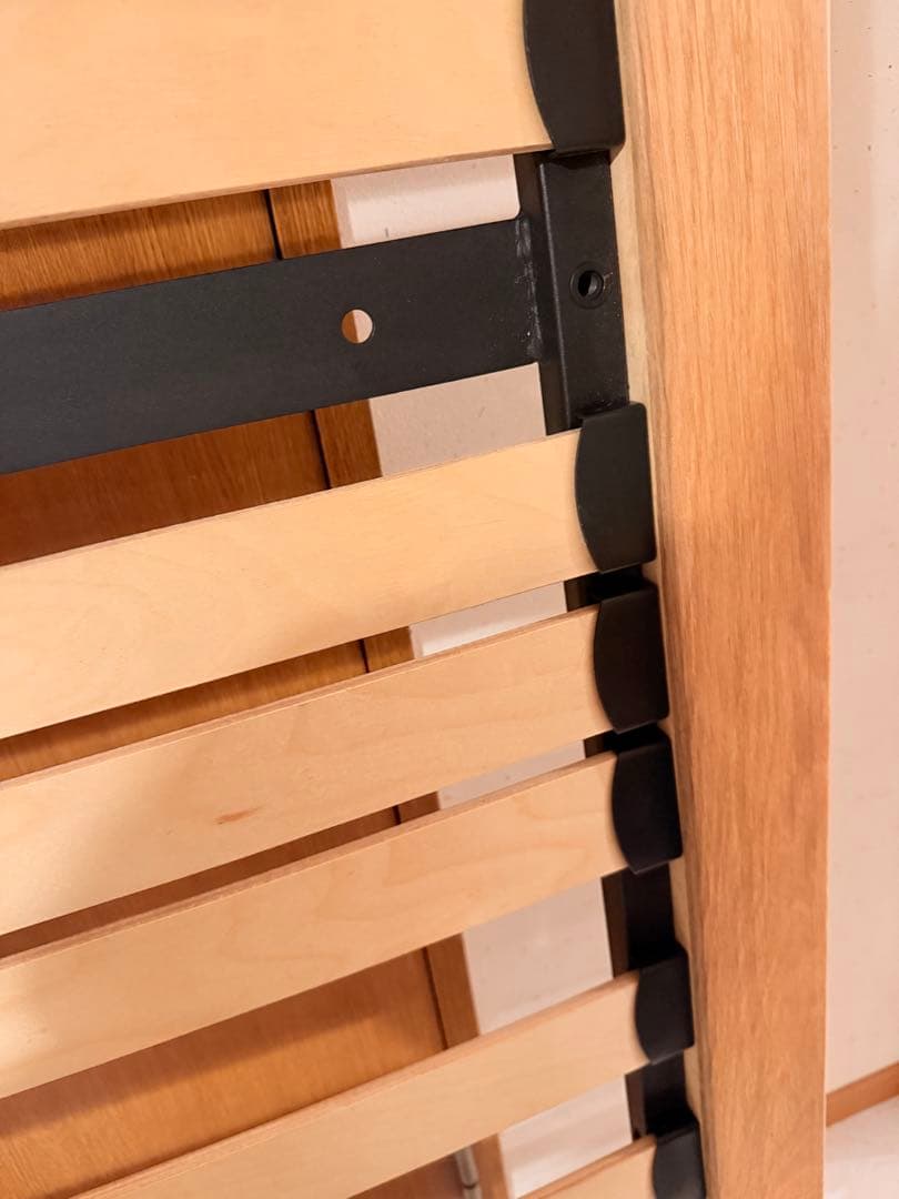 無印　ベッドフレーム　スモール　オーク材