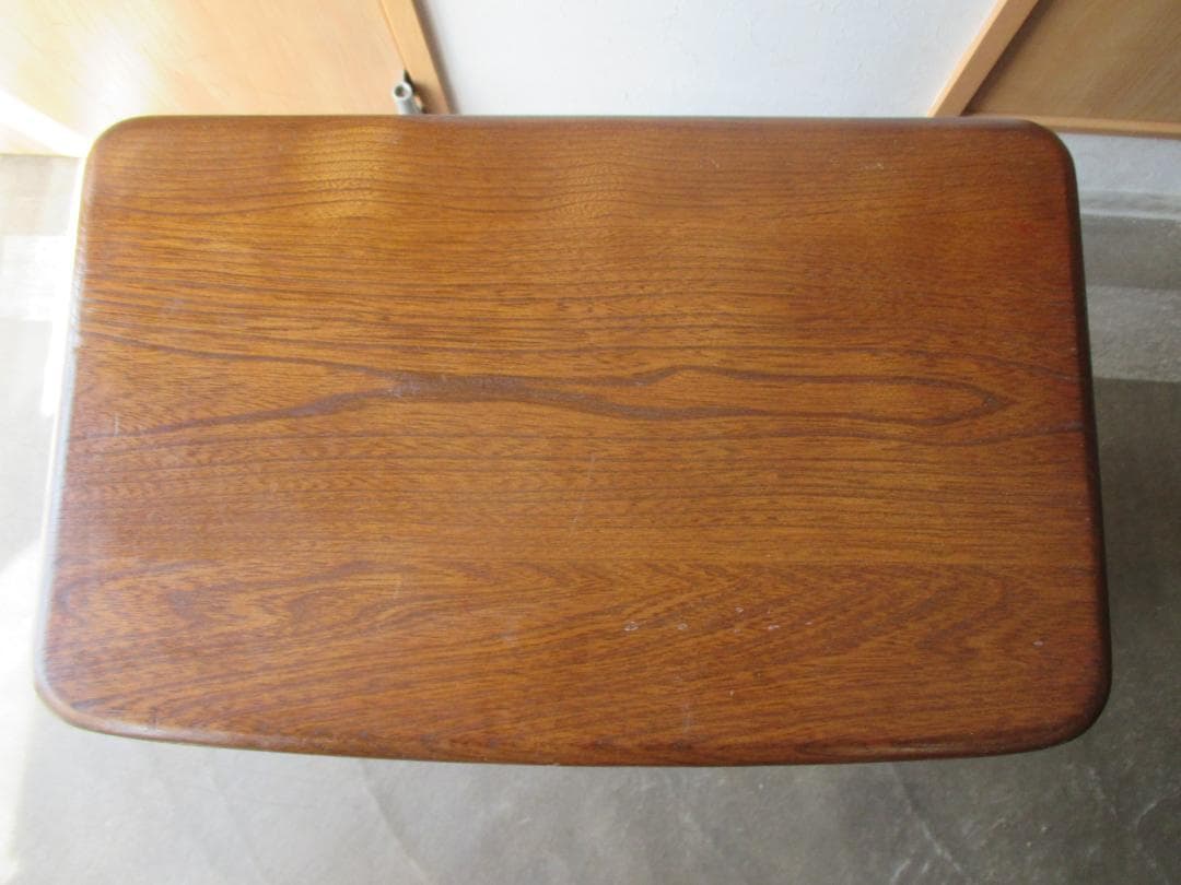 カリモク◎電話台+マガジンラック棚 ◎