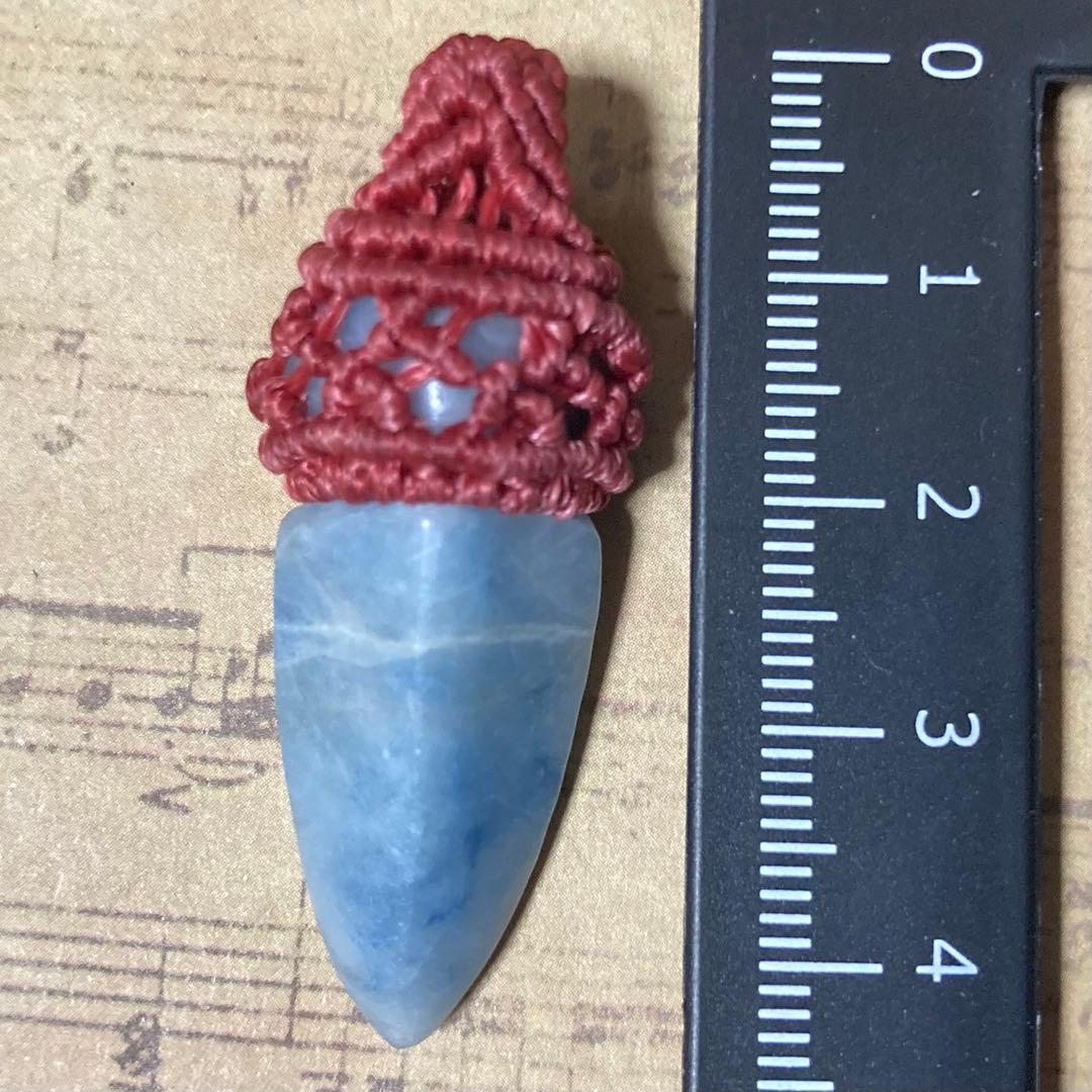 【ハンドメイド】おまけ付　糸魚川翡翠　入りコン沢　青翡翠　マクラメ鹿紐ネックレス
