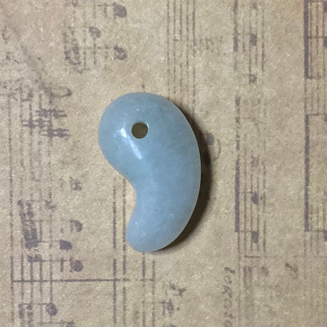 【ハンドメイド】おまけ付　糸魚川翡翠　入りコン沢　青翡翠　マクラメ鹿紐ネックレス