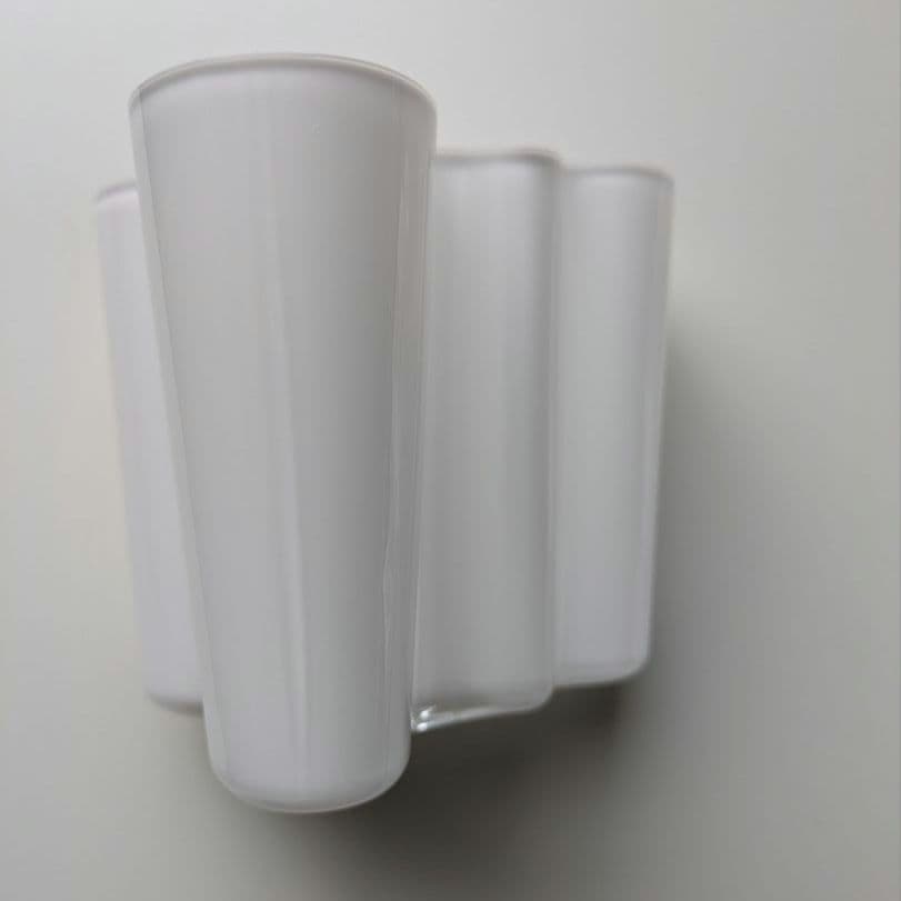 美品 イッタラ アアルト ベース 旧ロゴ 95mm ヴィンテージ ホワイト