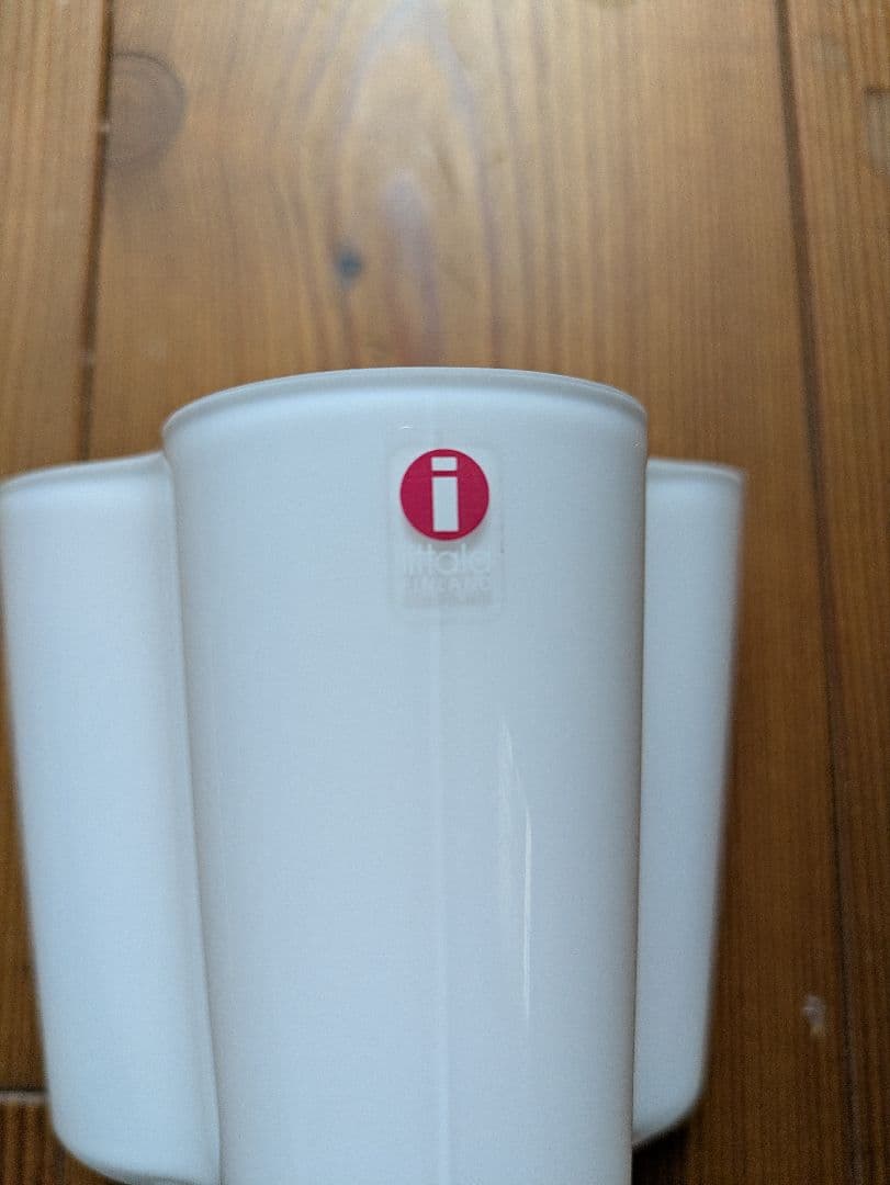 美品 イッタラ アアルト ベース 旧ロゴ 95mm ヴィンテージ ホワイト