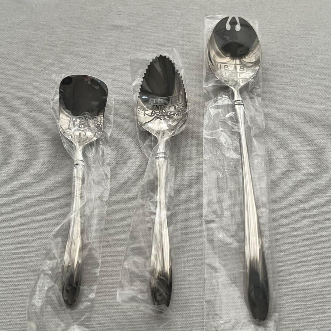 アズマ インペリアル 18-18 ステンレス フルーツカトラリー アイススプーン