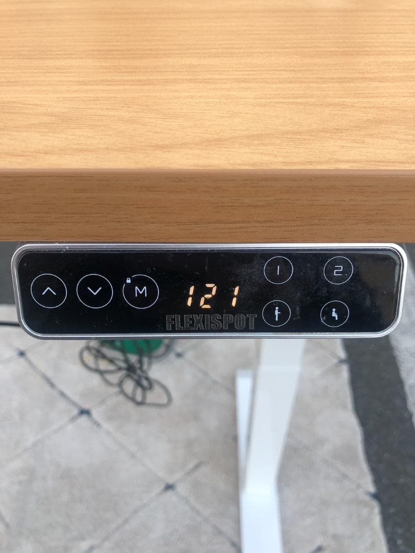 昇降式デスク FLEXISPOT 幅140×奥行70×高さ72～120cm