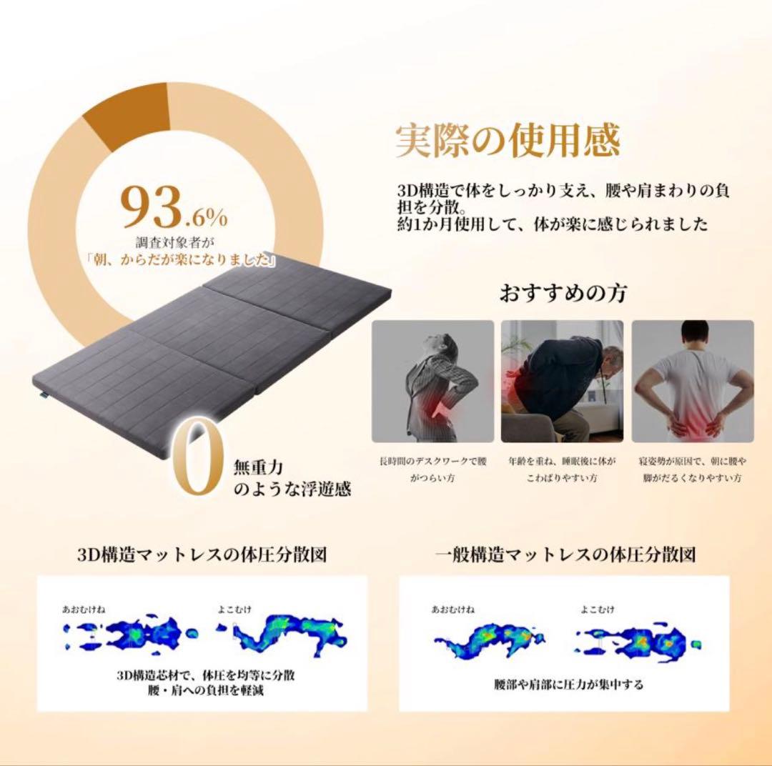 3Dエアファイバー マットレス キングサイズ