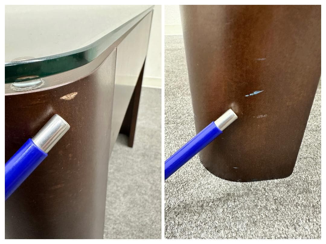 WISE WISE■ガラス天板テーブル　サイドテーブル　センターテーブル　トレイ