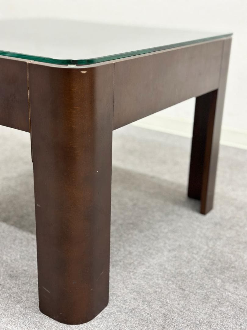 WISE WISE■ガラス天板テーブル　サイドテーブル　センターテーブル　トレイ