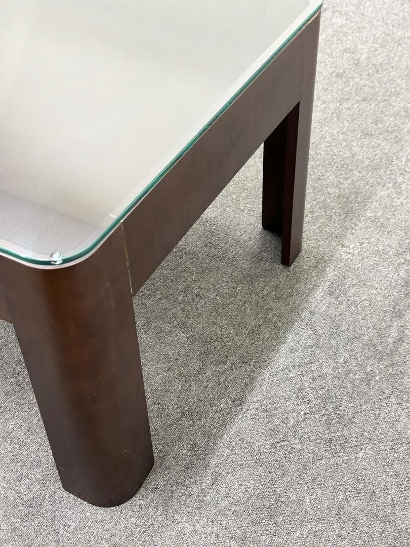 WISE WISE■ガラス天板テーブル　サイドテーブル　センターテーブル　トレイ