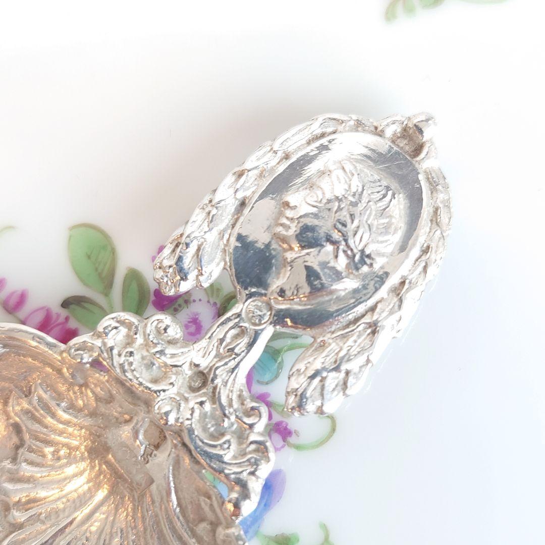 イギリス　ボンボンスプーン　キャディースプーン　純銀　アンティーク　銀製　32g