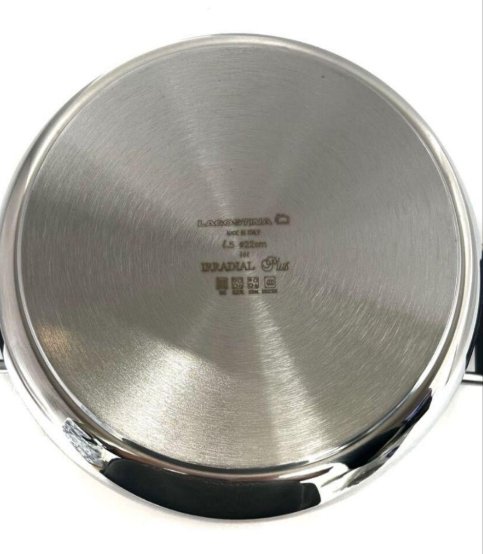 新品 イタリア製 ラゴスティーナ IH対応 圧力鍋 5L 22cm@