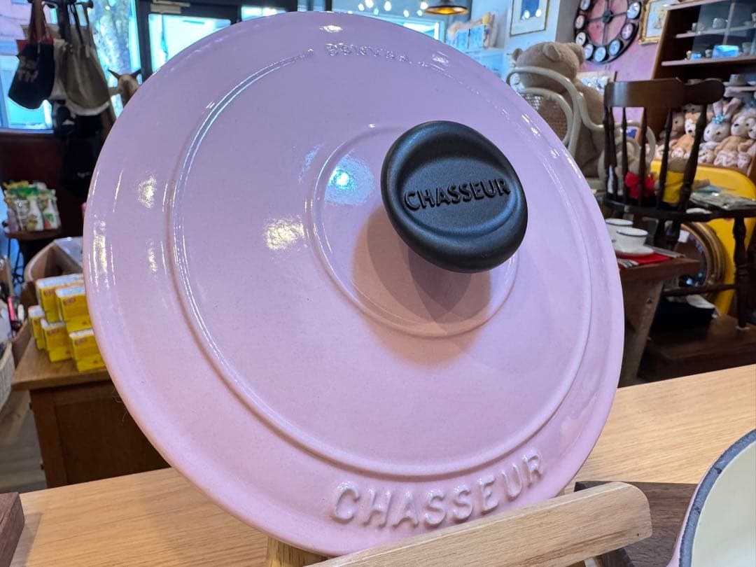 A7194【シャスール】ラウンドキャセロール 両手鍋 ホーロー鍋 20cm