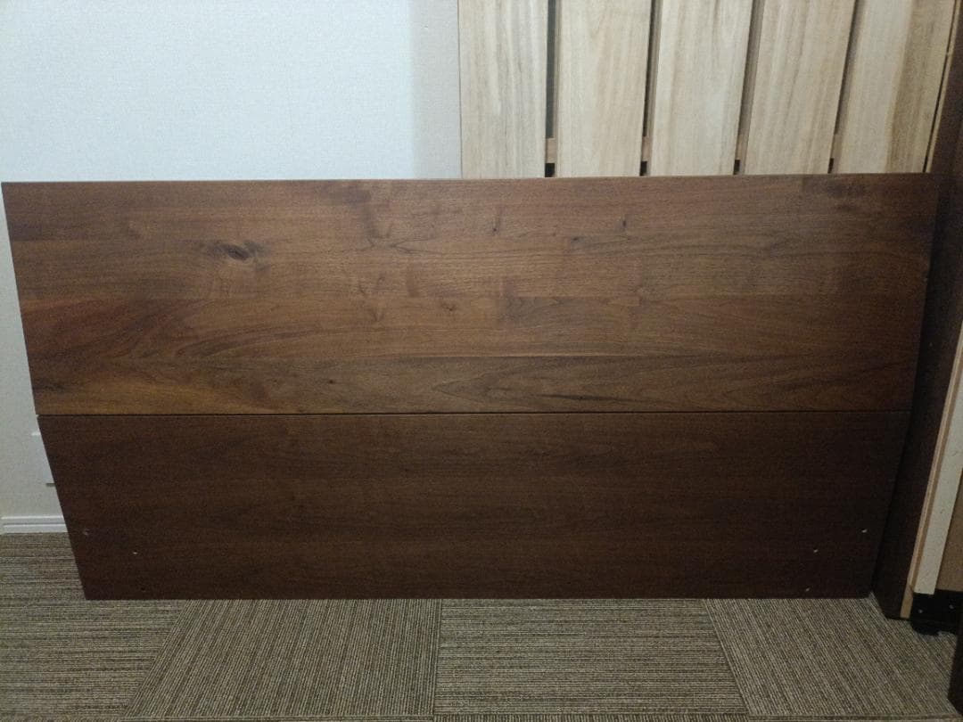 VEILベッドフレーム ダブルサイズ ウォールナット 国産日本製 無垢