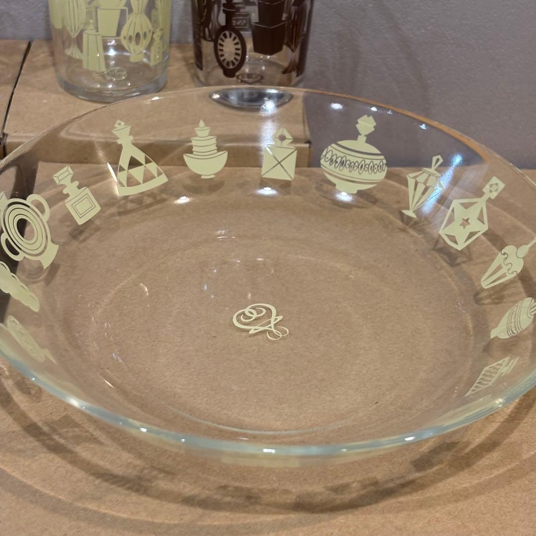 藤井フミヤ ガラス皿&グラスセット