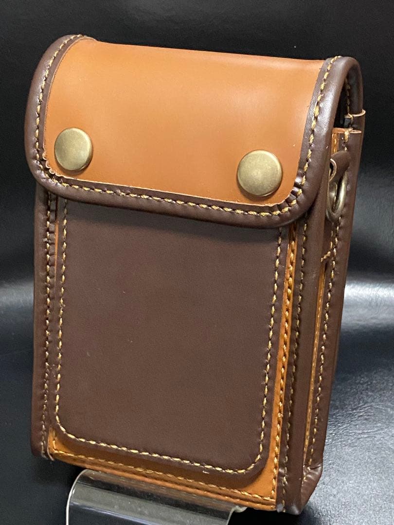 【レザーハンドメイド_全て手縫い】ドロップインダーツケースNo.61