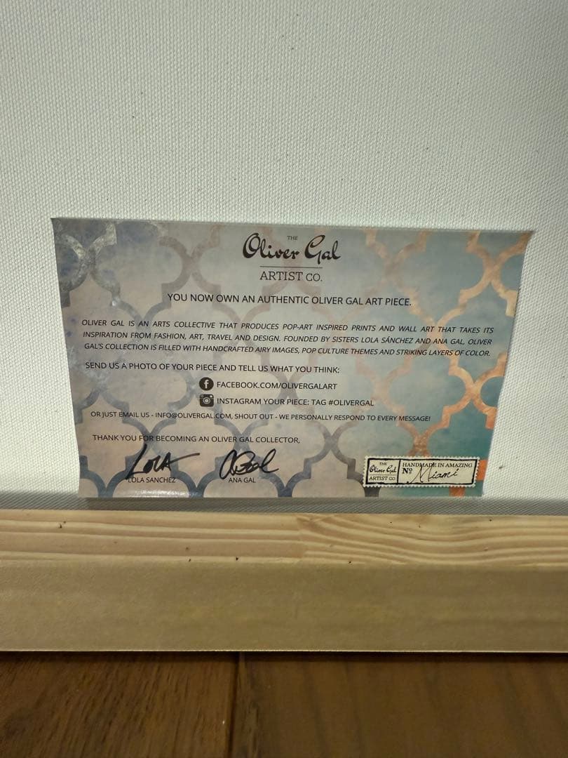 オリバーガルwhen First Class Isキャンバス絵画