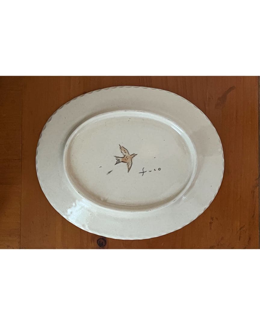 長谷川風子 さん　お皿3枚　オーバル皿　ケーキ皿　豆皿