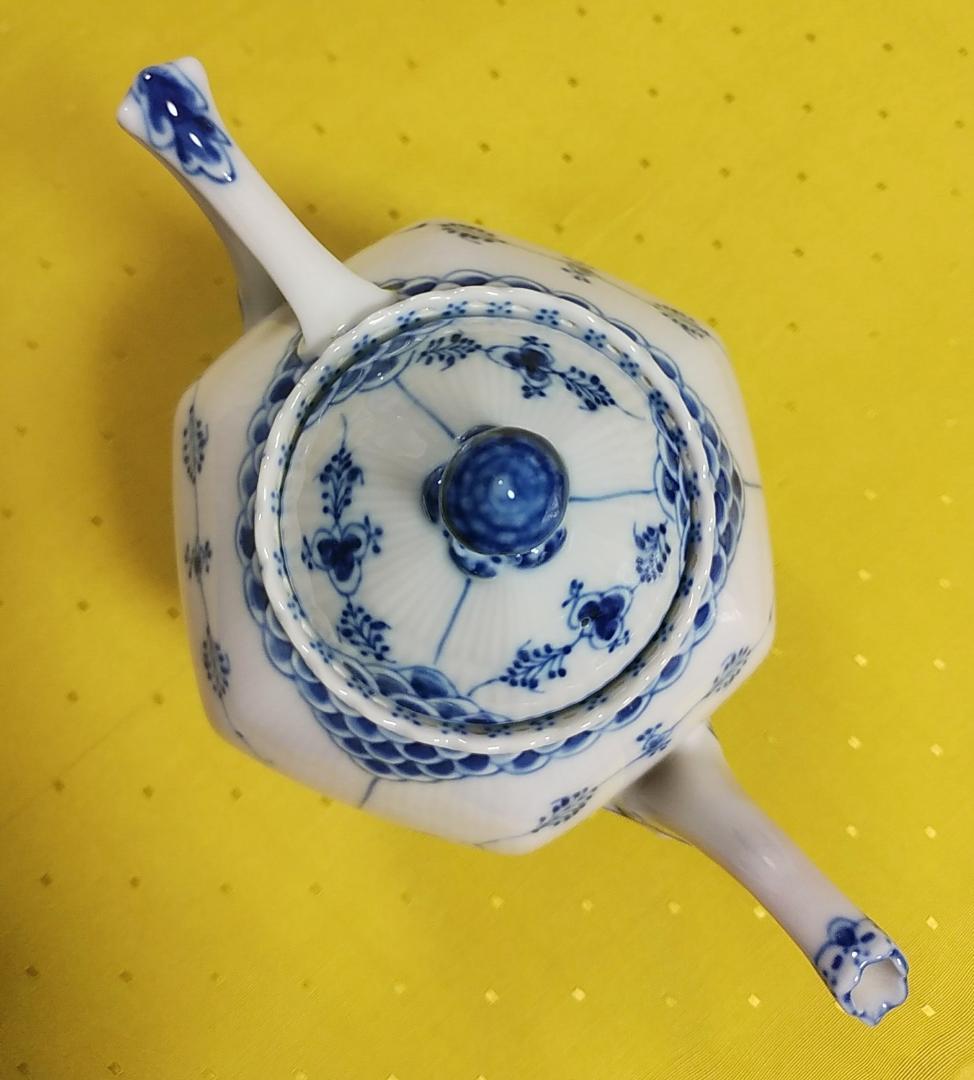 【新品・未使用・注意あり】ロイヤルコペンハーゲン　フルレース　ポット