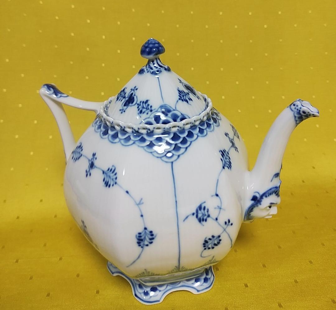 【新品・未使用・注意あり】ロイヤルコペンハーゲン　フルレース　ポット