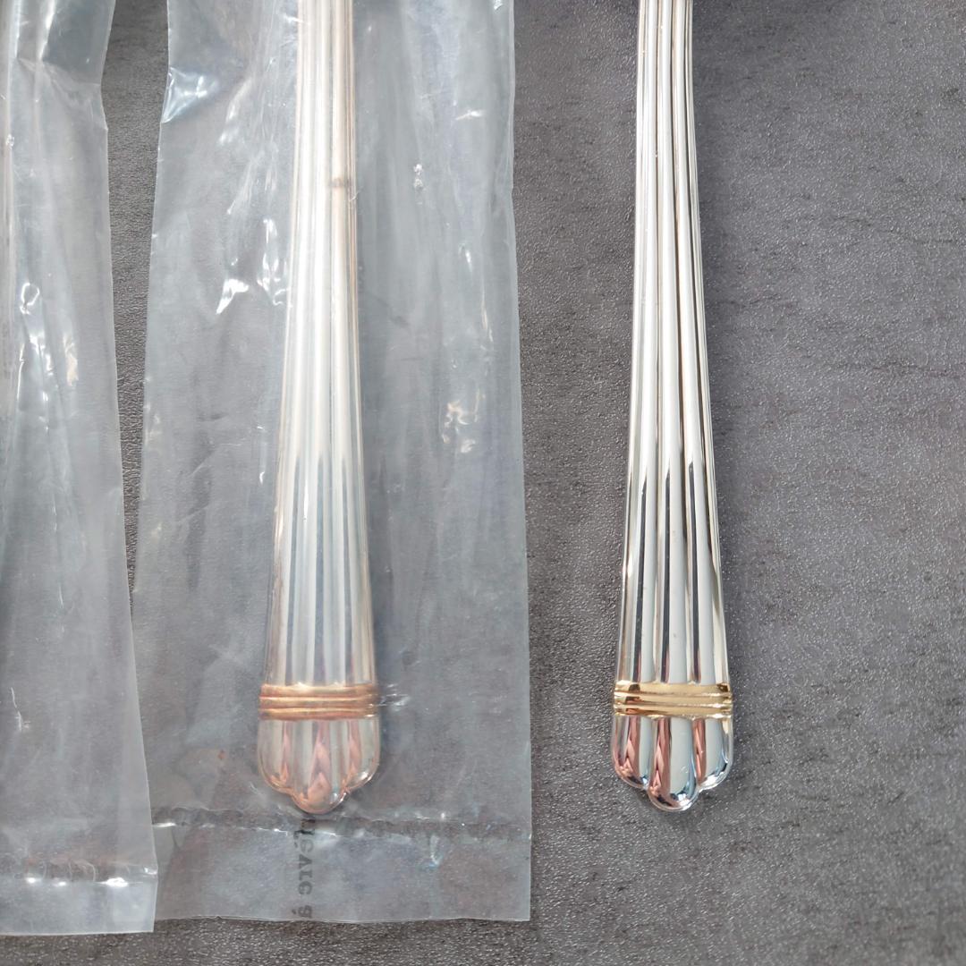 美品 クリストフル アリアゴールドリング テーブルスプーン 未開封含む