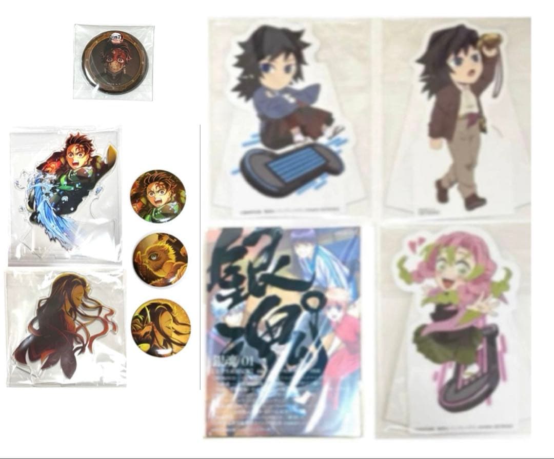 鬼滅の刃 ジョイポリス POP ポップ AGF純喫茶グリッター缶バッジ義勇蜜璃