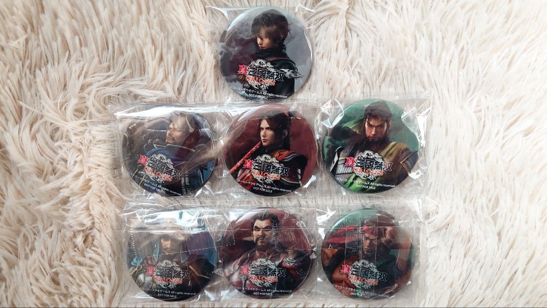 真・三國無双 ORIGINS 特典 缶バッジ 7種セット - メルカリ