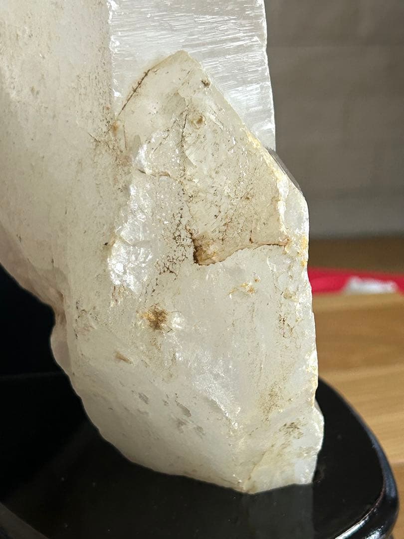 【圧巻✨】天然水晶 大型クリスタルポイント 3.2kg 台座付き