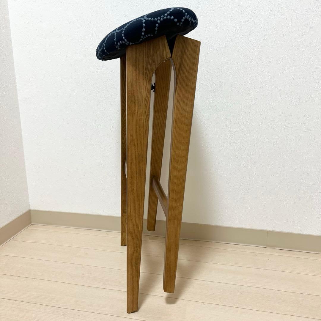 ミナペルホネン dop タンバリン 折り畳み スツール【インディゴ】 腰掛け