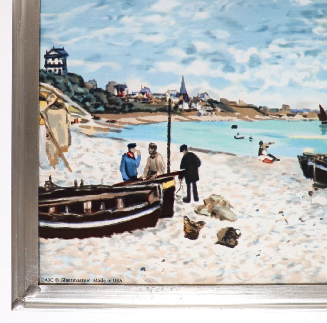 クロード・モネ ヴィンテージステンドグラス サン・タドレスの浜辺