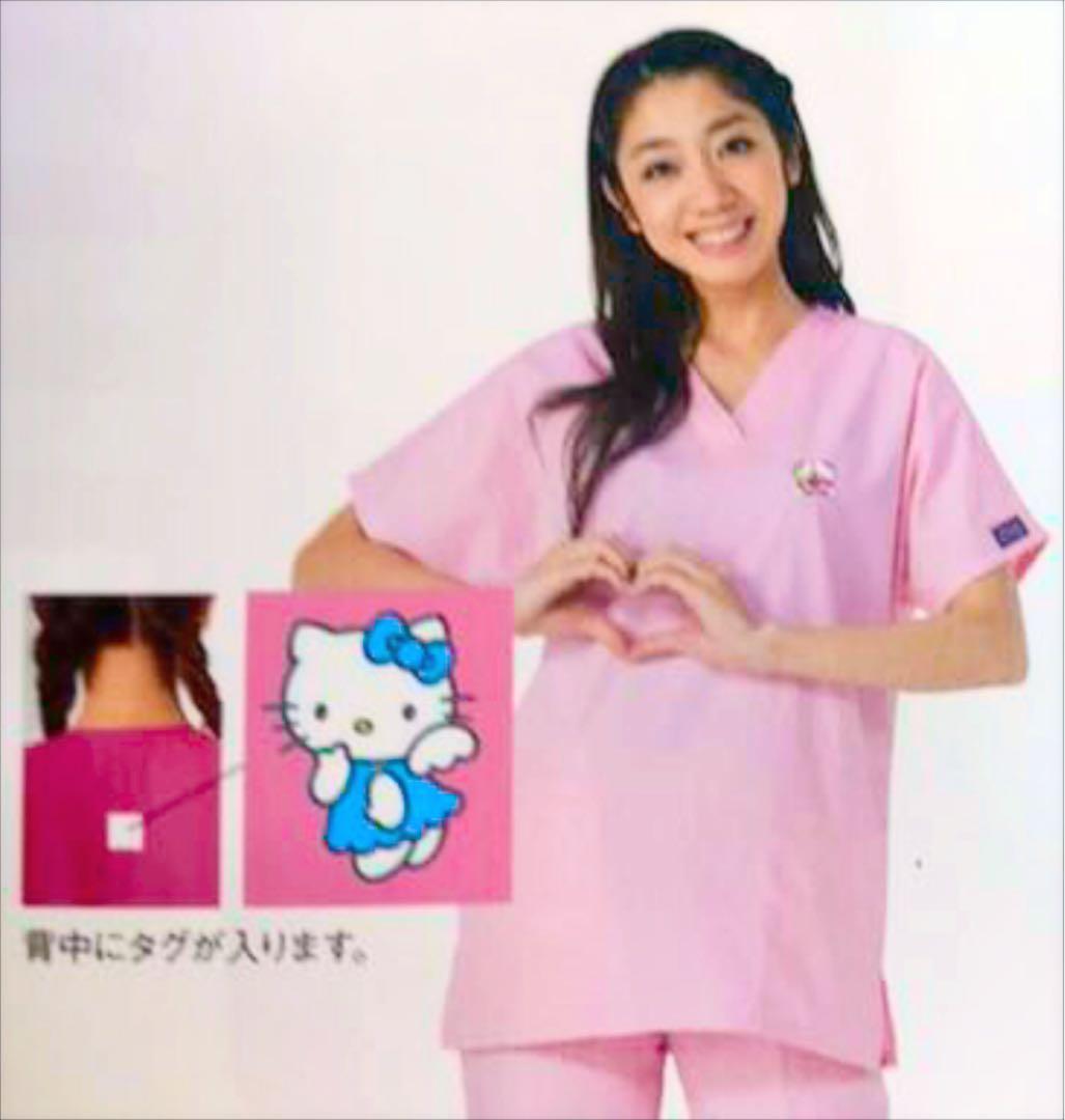 看護ユニフォームチェロキースクラブ刺繍ハローキティHKMM PKBW L