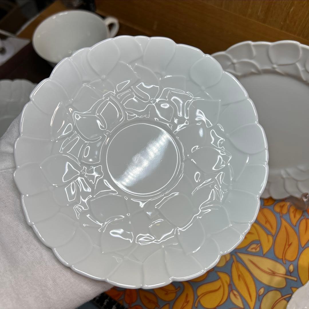 香蘭社　紫陽花　CS、15㌢・19㌢プレートのカルテット２組 美品