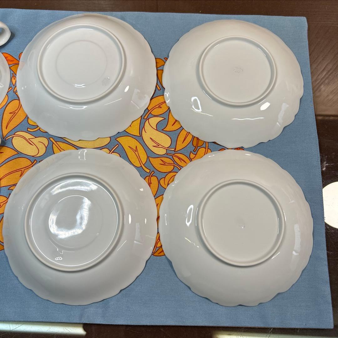 香蘭社　紫陽花　CS、15㌢・19㌢プレートのカルテット２組 美品