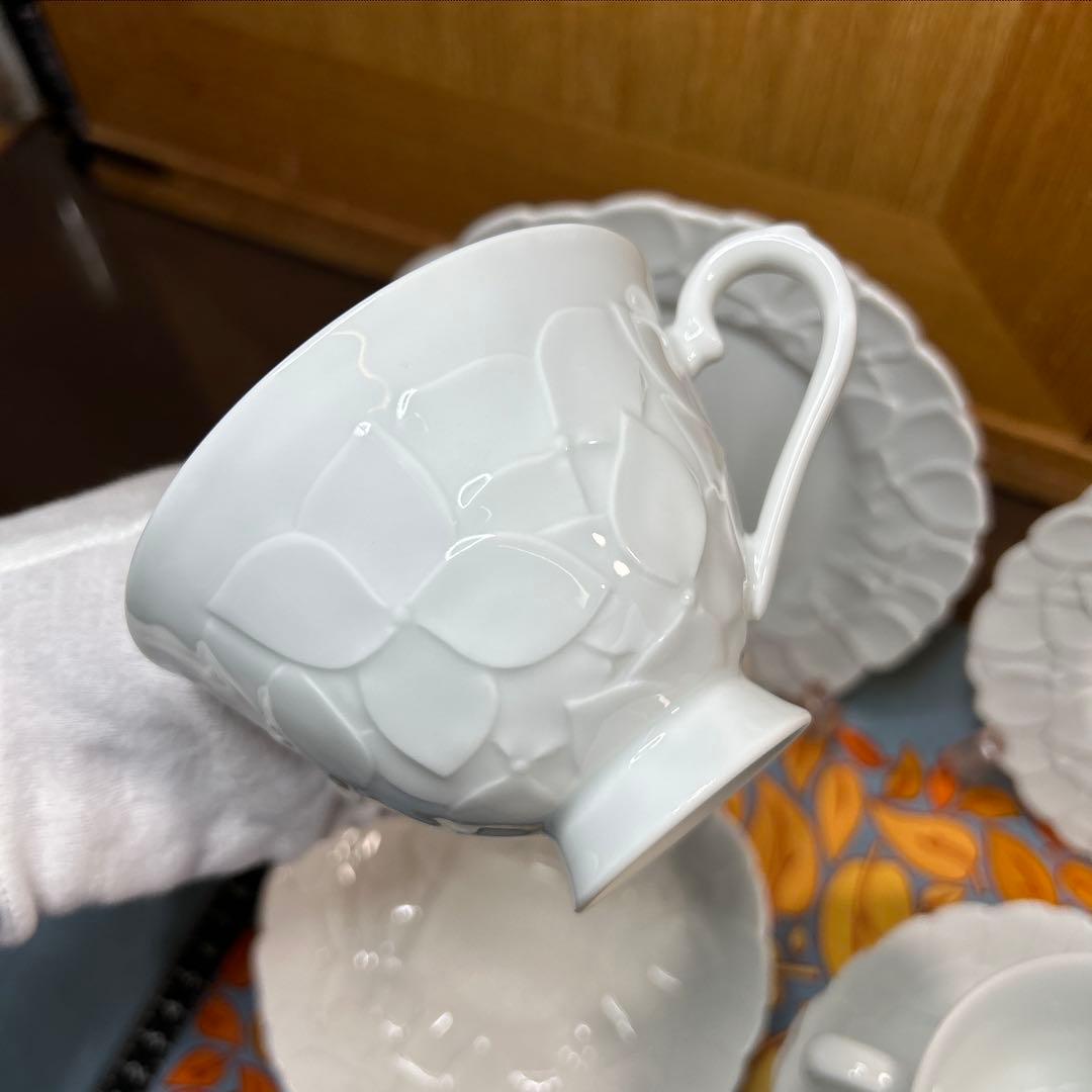 香蘭社　紫陽花　CS、15㌢・19㌢プレートのカルテット２組 美品