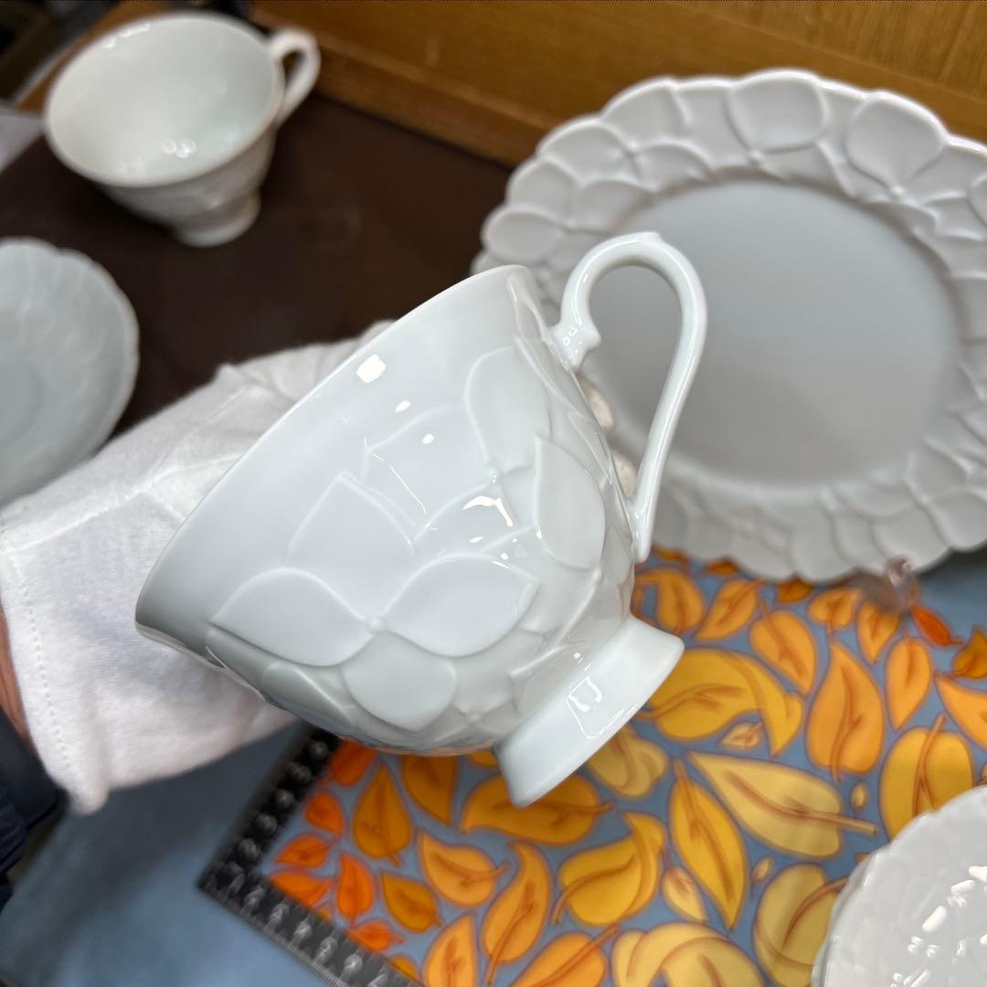 香蘭社　紫陽花　CS、15㌢・19㌢プレートのカルテット２組 美品