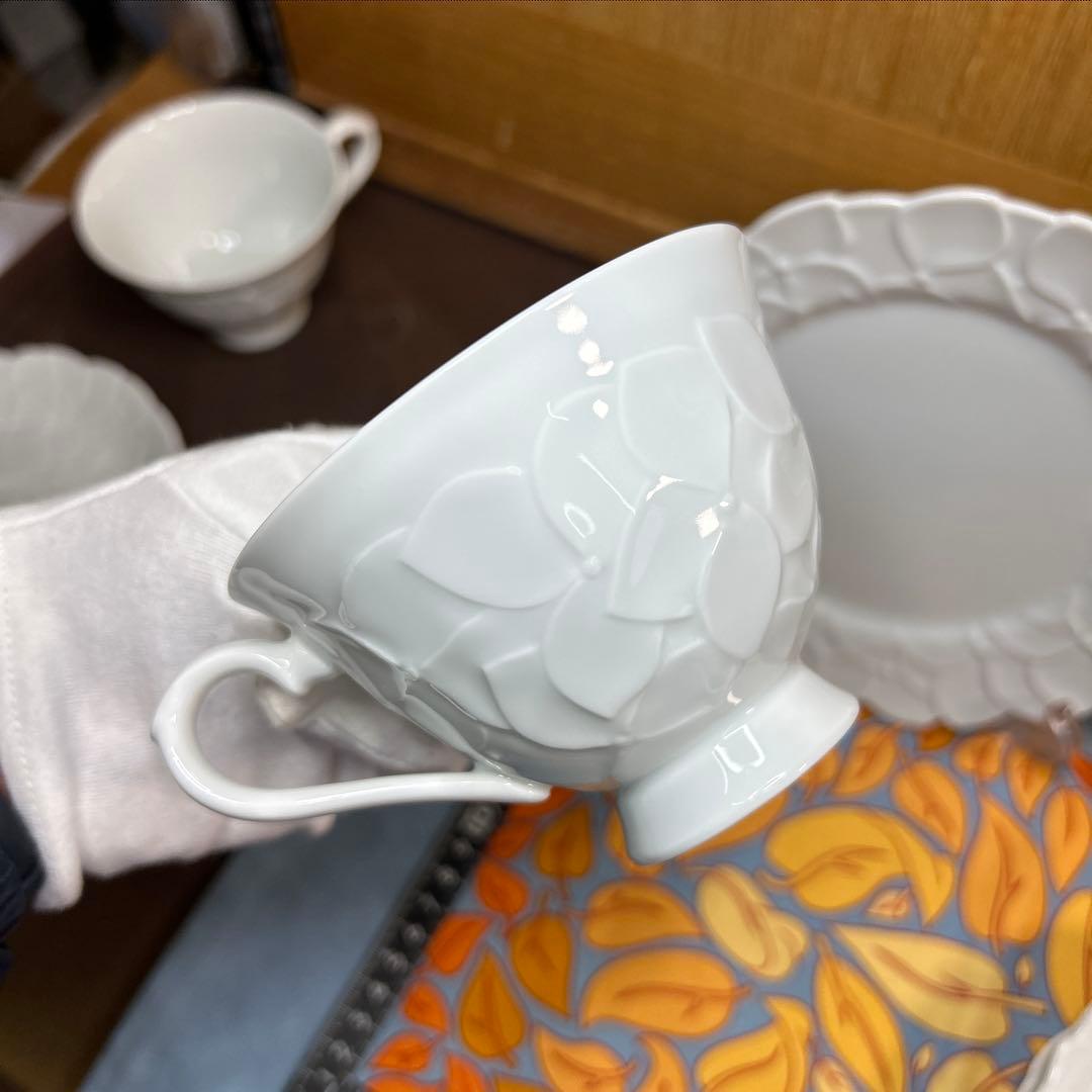 香蘭社　紫陽花　CS、15㌢・19㌢プレートのカルテット２組 美品