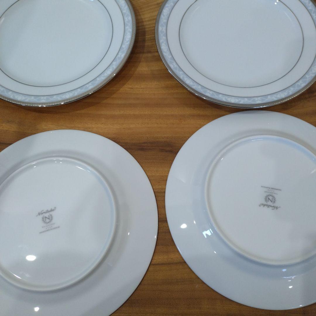 【定価6万円】美品　ノリタケ 食器 ハンプシャープラチナ20ｐｃディナーセット