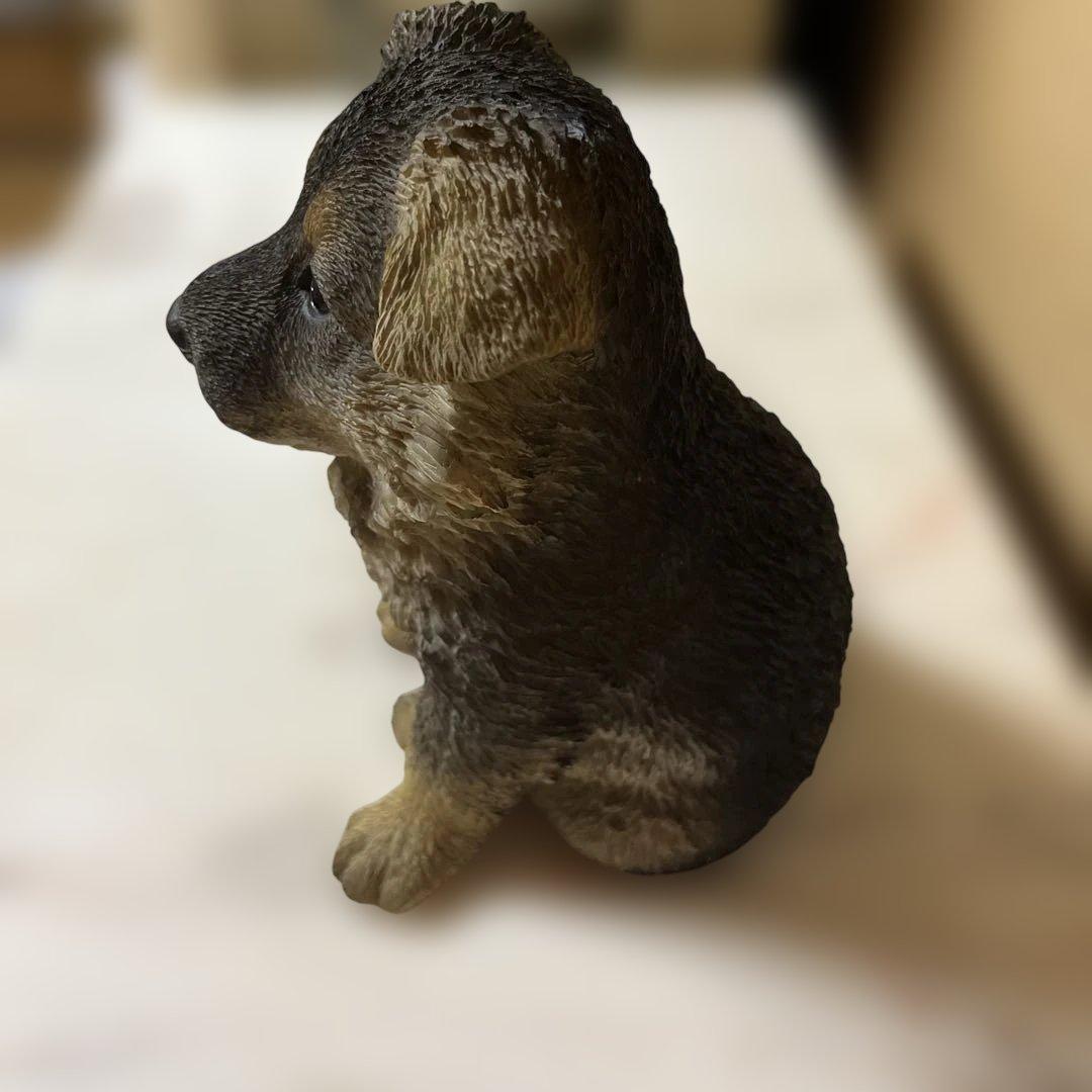 リアル犬の樹脂製置物 中型