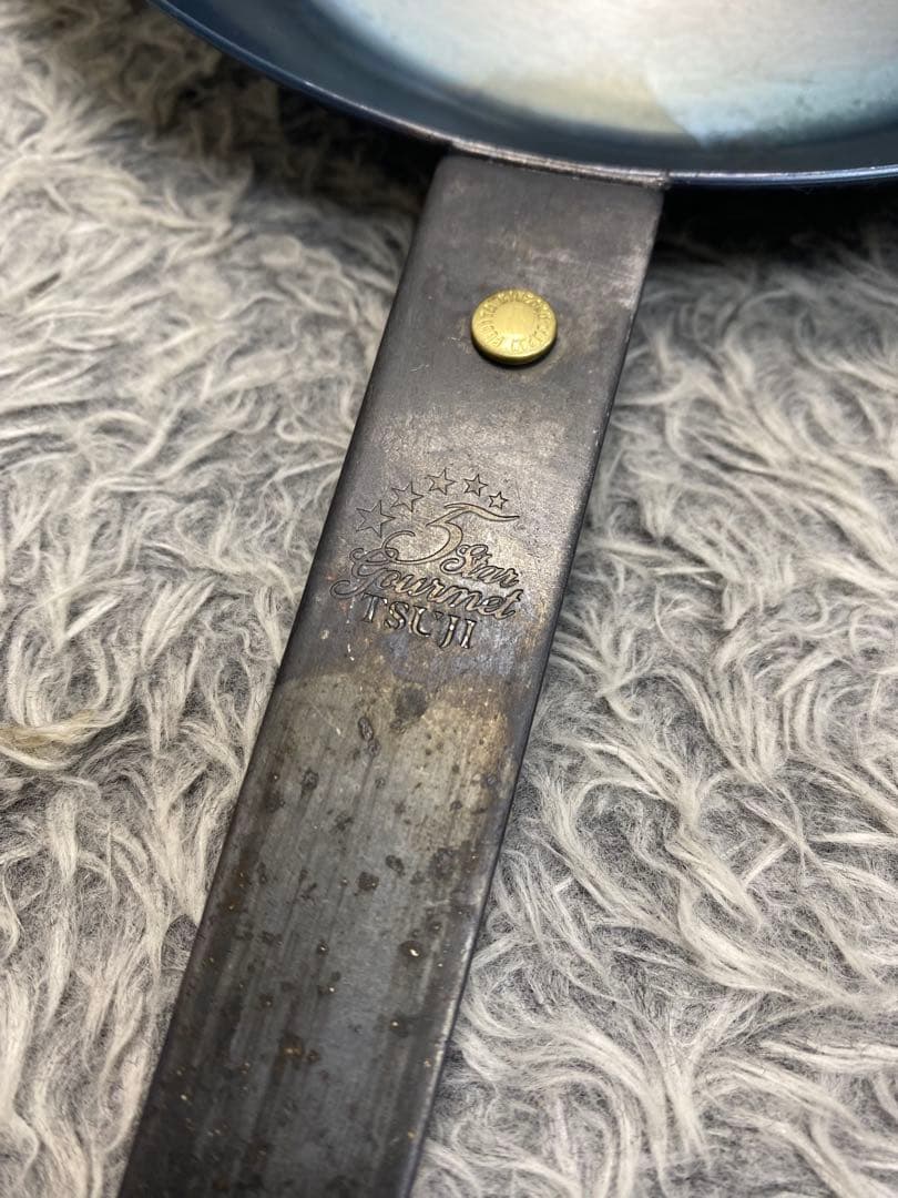 5 Star Gourmet TSUJI 鉄フライパン 28cm コルク取っ手付