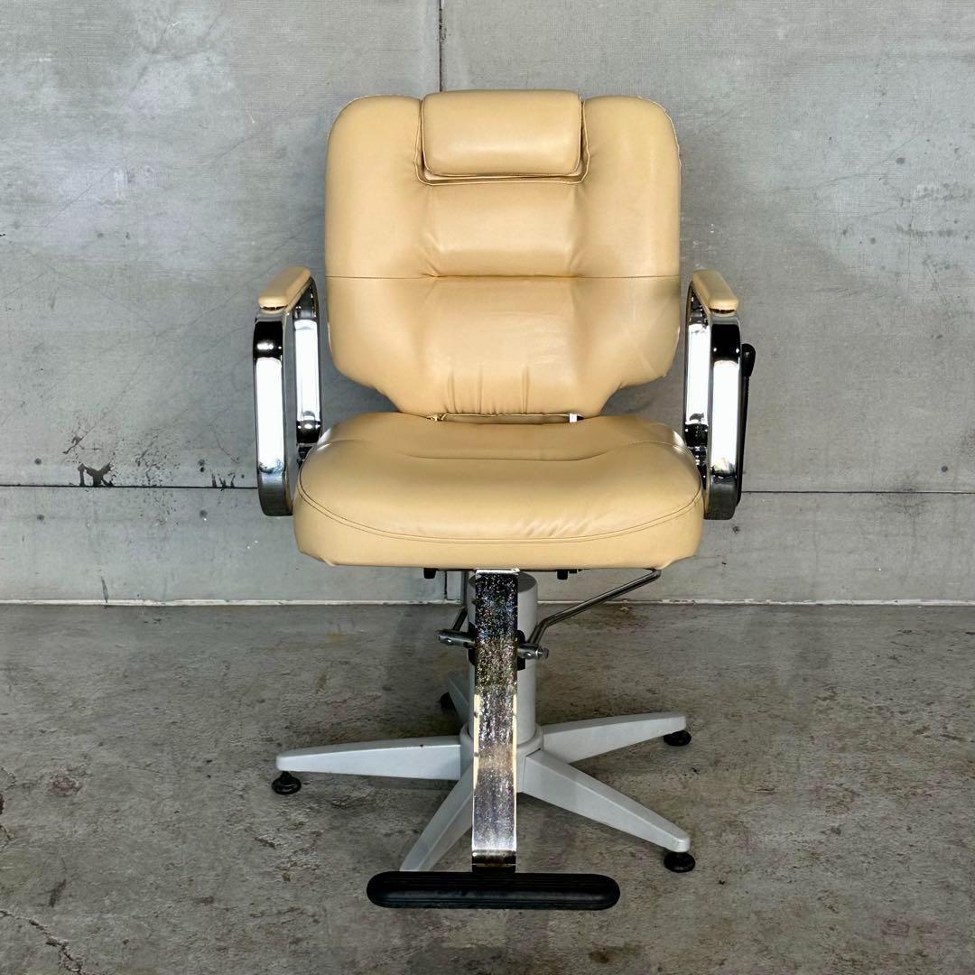 ✿アトリエワールド製✿ヴィンテージ調 サロンチェア レトロベージュ