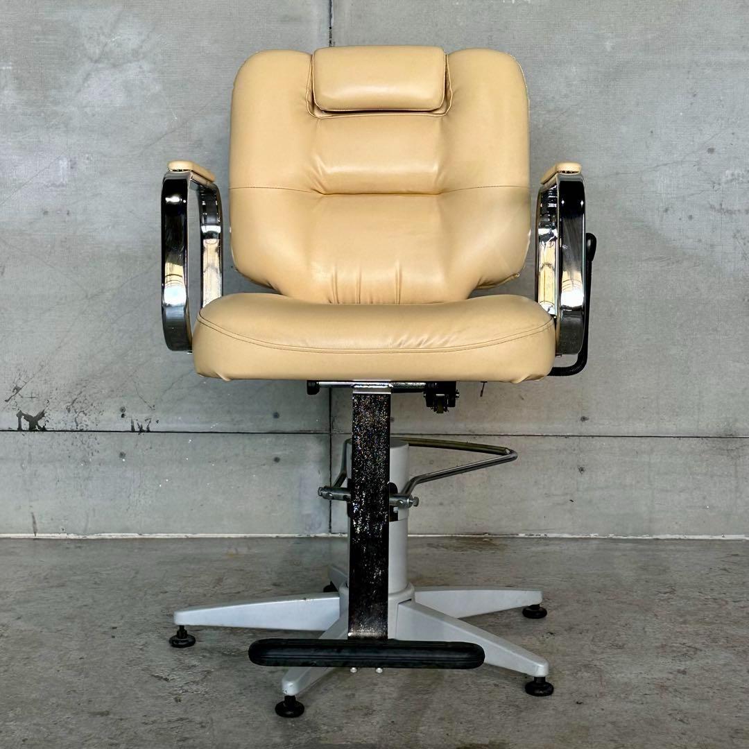 ✿アトリエワールド製✿ヴィンテージ調 サロンチェア レトロベージュ