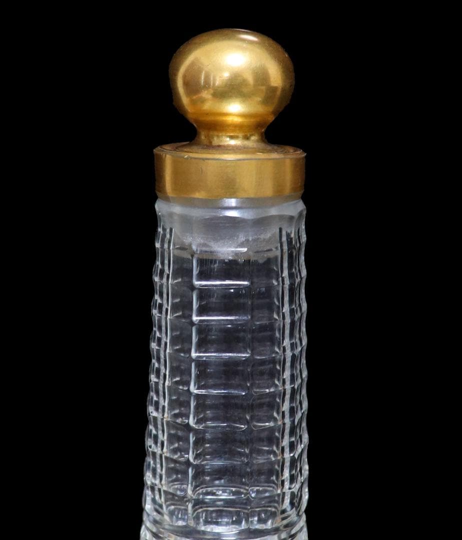 オールド・バカラ 珍品 ルイ15世 マリーレクザンスカ 24金彩多面体大型香水瓶