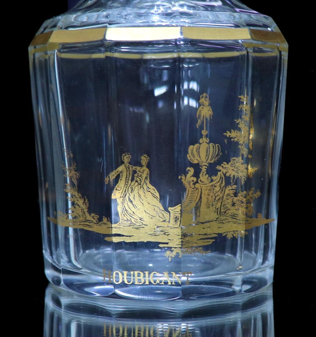 オールド・バカラ 珍品 ルイ15世 マリーレクザンスカ 24金彩多面体大型香水瓶