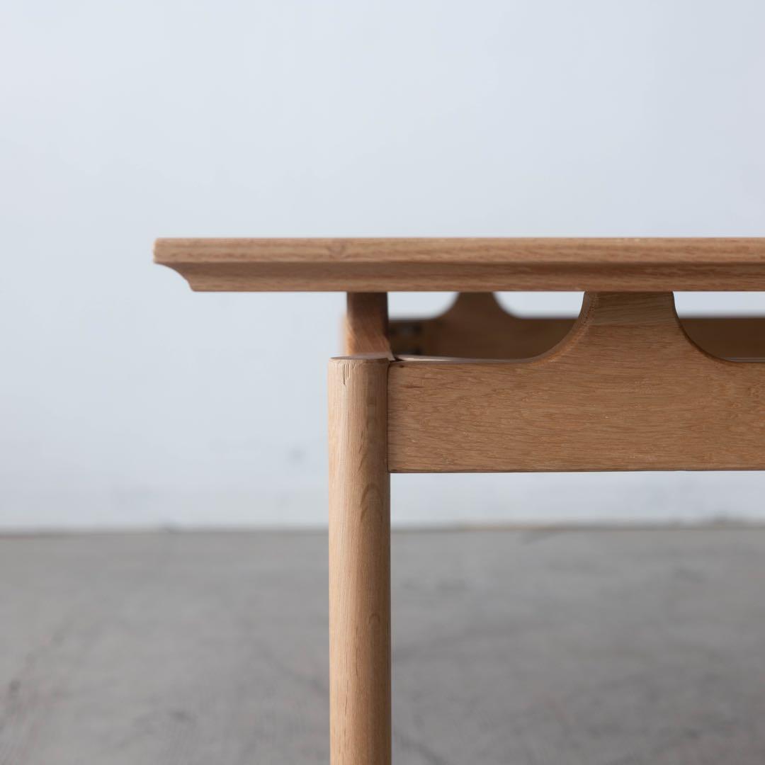 オーク材　正方形　テーブル　ナチュラル　75cm