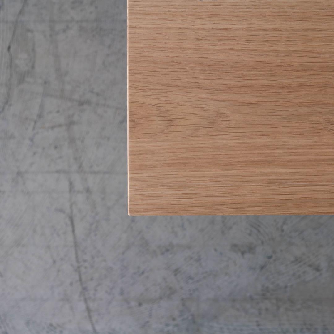 オーク材　正方形　テーブル　ナチュラル　75cm