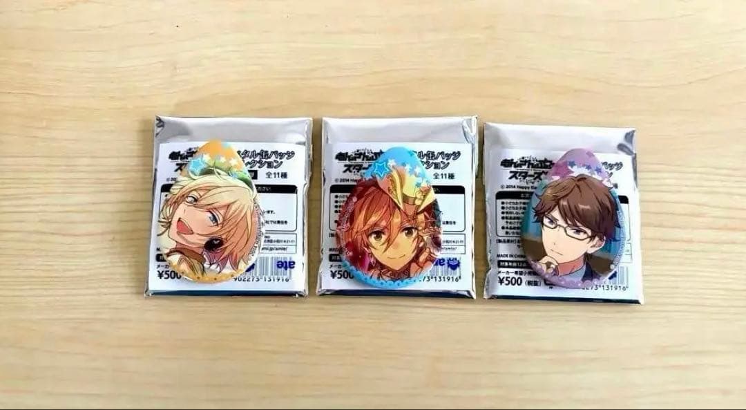 あんスタ 天祥院英智 真白友也 椚章臣 ペタル缶バッジ 缶バッジ 3個