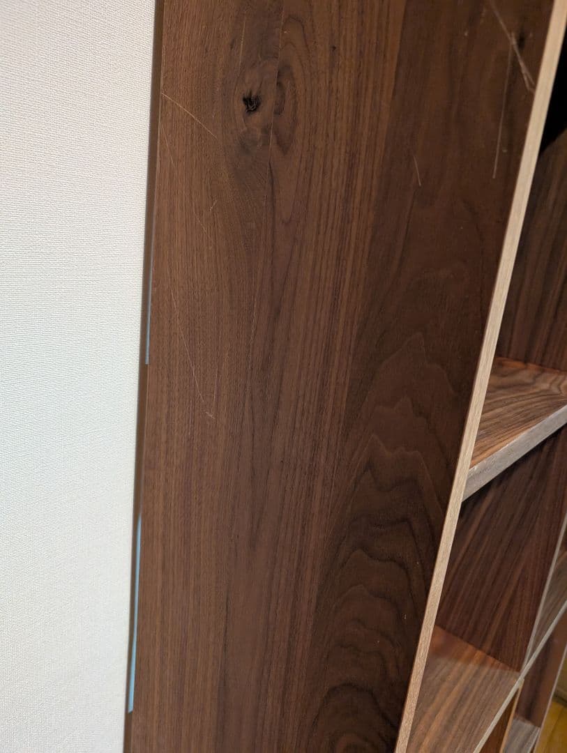 《送料込》無印良品 スタッキングシェルフ ウォールナット 5段 木製棚